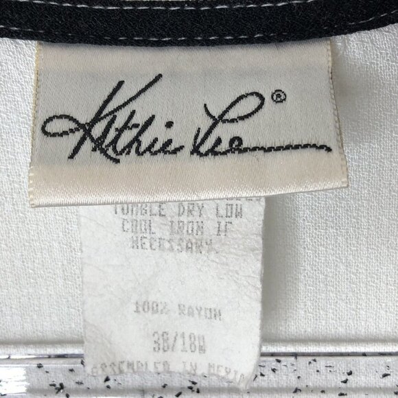 Kathie Lee Nautical Blouse Size 18W Voiles de Lumiere Sailing Ship Wheel Vintage - Picture 9 of 12